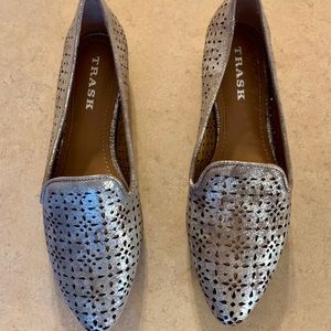 Silver Trask Flats -brand new with box never worn